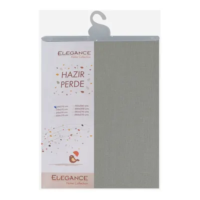 Elegance Milpa Keten Fon Perde Açık Gri