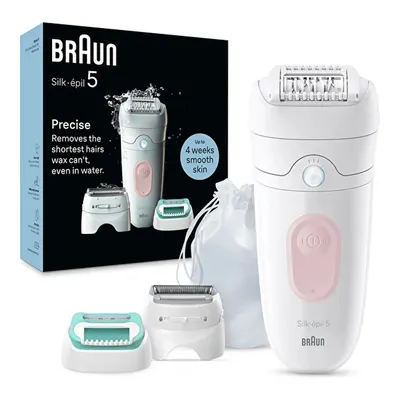 BRAUN SE 5050 Silk-Épil 5 Islak ve Kuru Kalıcı Pürüzsüz Cilt Epilatör Flamingo Pembe