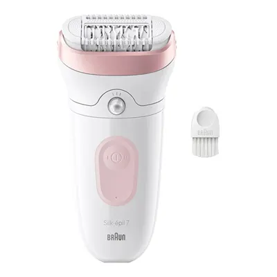 Braun SE 7000 Silk-Épil 7 Islak ve Kuru Kalıcı Pürüzsüz Cilt Epilasyon Cihazı Flamingo Pembe