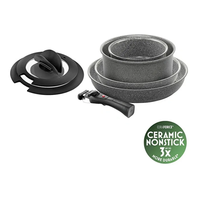 Ballarini Torre Kızartma Tavası Seti, 7-parça, Alüminyum, Ceramic Non-stick Coating, görsel 1