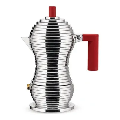 Alessi Pulcina Espresso Makinesi Mokapot 300 ml Kırmızı