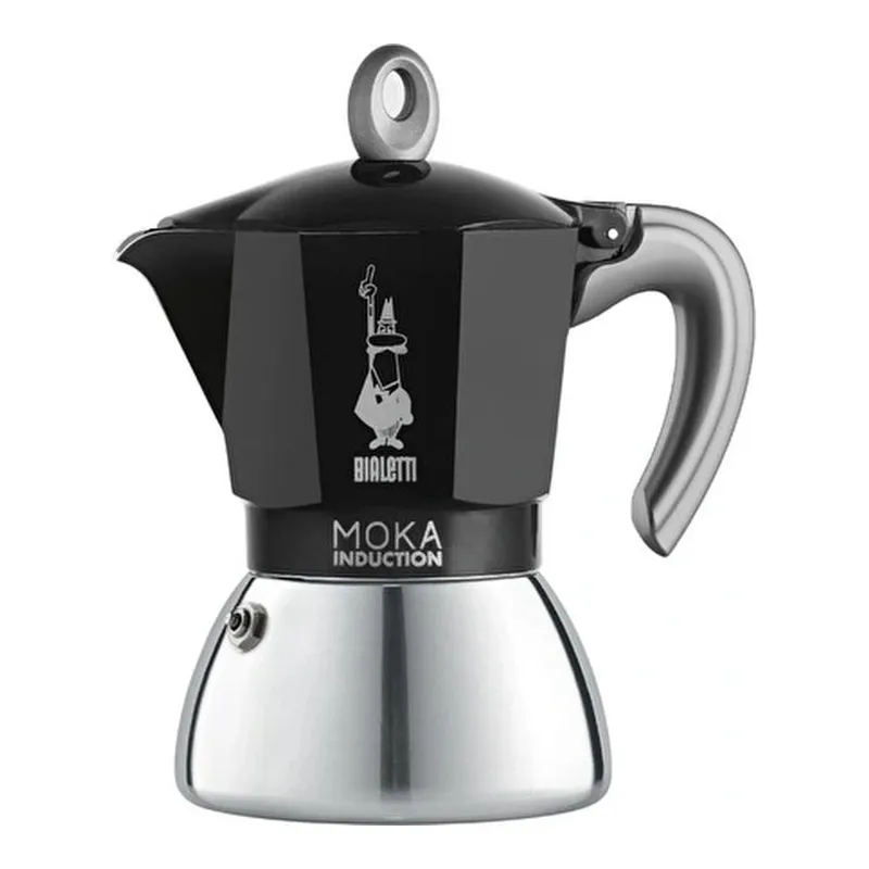 Bialetti İndüksiyon Mokapot Siyah (6 Cup), görsel 1