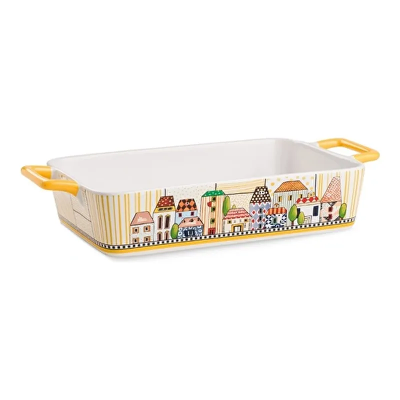 Egan Italy Paese Mio Fırın Kabı Sarı 34x19 cm, görsel 1