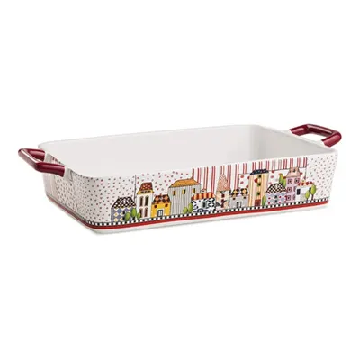 Egan Italy Paese Mio Fırın Kabı Kırmızı 37x22 cm