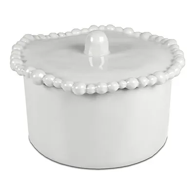 Baci Milano Joke Table Kitchen Melamin Bisküvi Kavanozu 14 cm x 21 cm Beyaz