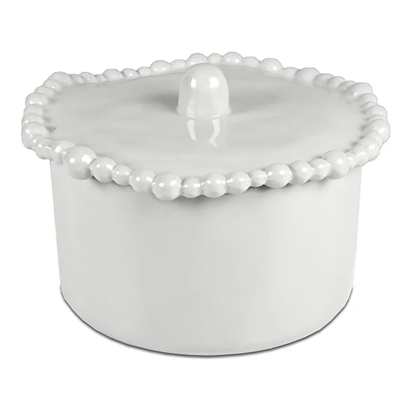 Baci Milano Joke Table Kitchen Melamin Bisküvi Kavanozu 14 cm x 21 cm Beyaz, görsel 1