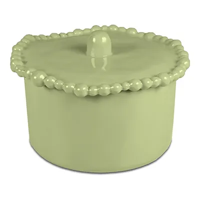 Baci Milano Joke Table Kitchen Melamin Bisküvi Kavanozu 11 cm x 11 cm Yeşil
