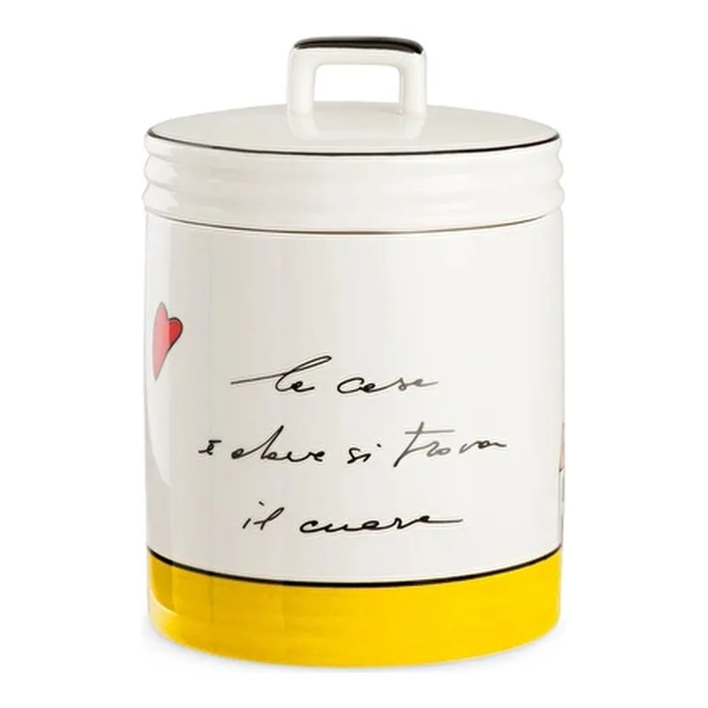 Egan Italy Le Casette Kavanoz Sarı 11x15 cm, görsel 1