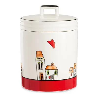 Egan Italy Le Casette Kavanoz Kırmızı 14x19 cm