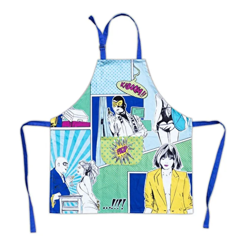 Baci Milano Gulp Man Mutfak Önlüğü 80x73 cm Mavi, görsel 1