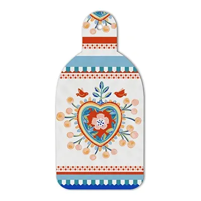 Baci Milano Mamma Mia Kalp Desenli Kesme Tahtası 16,5 cm x 34,5 cm