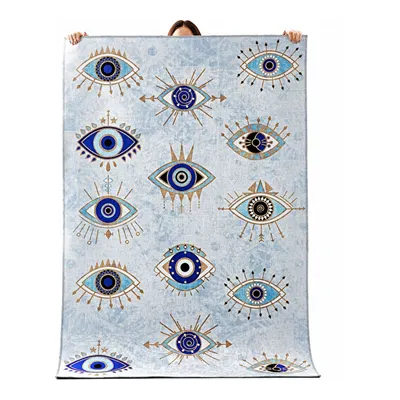 Kaşmir Halı Dekoratif Art Mutfak Nazar 80x300 cm