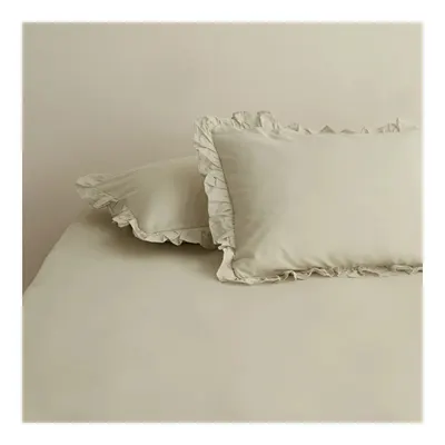 Home Basic 2'li Fırfırlı Yastık Kılıfı Adaçayı