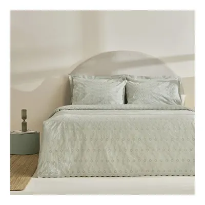 Home Vivien Brodeli %100 Pamuk Çift Kişilik Nevresim Takımı Adaçayı