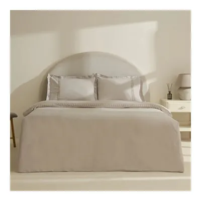 Home Miel %100 Pamuk Saten Çift Kişilik Saten Nevresim Takımı Taş