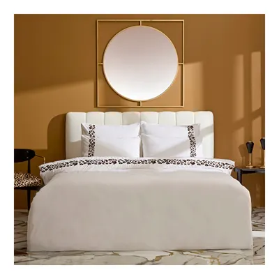Home Furia %100 Pamuk Nakışlı Çift Kişilik Nevresim Takımı Beyaz