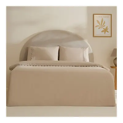 Home Ovelin Çift Kişilik Nevresim Takımı Bej