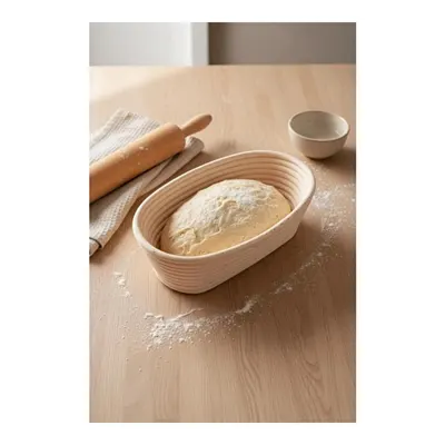 Bambum Puder - Ekmek Mayalama Sepeti Oval 24 Cm