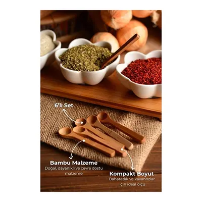 Bambum Rino 6lı Baharat Kaşığı B0771