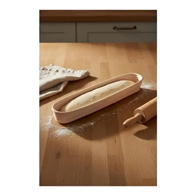 Bambum Puder - Ekmek Mayalama Sepeti Oval 44 Cm