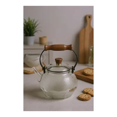 Bambum Sven Metal Kaplamalı Cam Demlik 1200ml