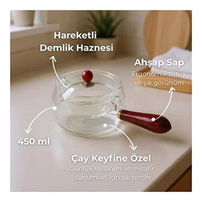 Bambum Shen Ahşap Cam Demlik