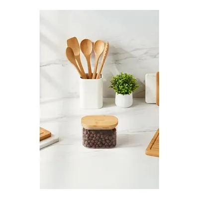 Bambum Multy Bambu Kapaklı Cam Saklama Kabı 600ml