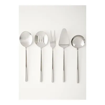 Siena 5 Parça Servis Seti Silver