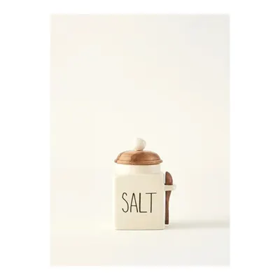 Salt Seramik Kavanoz Krem (330 ml)