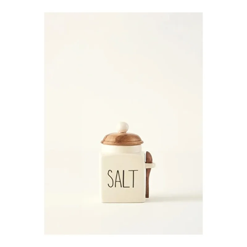 Salt Seramik Kavanoz Krem (330 ml), görsel 1