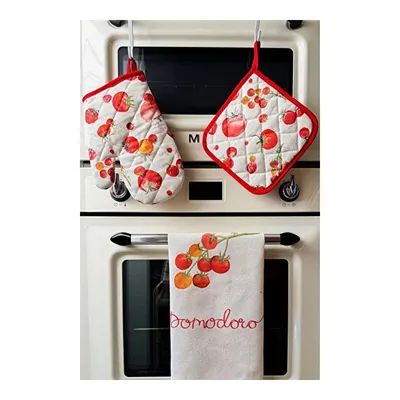 Rakle Pomodoro Fırın Eldiveni Ve Tutacak Seti
