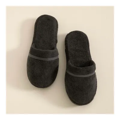 Solid Bambu Unisex Terlik Antrasit