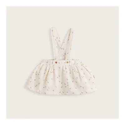 Little Swan Asklı Elbise Ekru