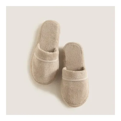 Solid Bambu Unisex Terlik Koyu Bej