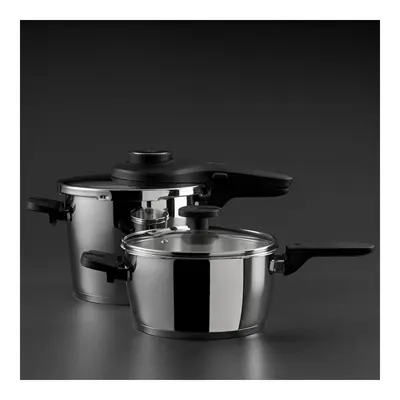 Prime Master İndüksiyon Tabanlı Çelik Düdüklü Tencere Seti 4+6 Litre