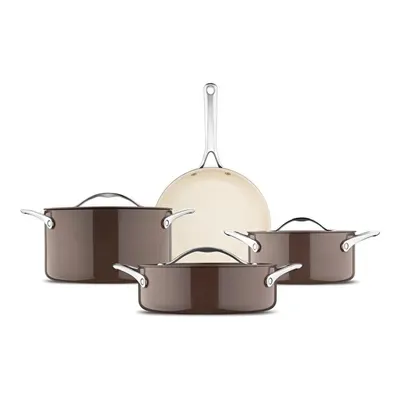 Palencia Swiss Crystal Brown 7 Parça Tencere Seti
