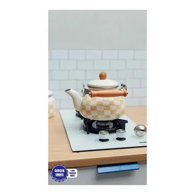 Emaylab Beige Emaye Kettle