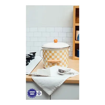 Emaylab Beige Emaye Bakraç 22 Cm 5 Litre