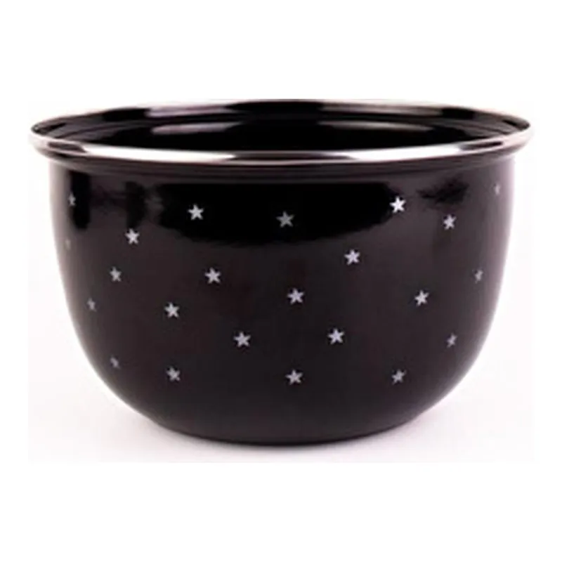 Emaylab Star Emaye Yıldız Desenli Karıştırma Kabı 24 cm - 4 L (Ocakta ve Fırında Kullanılabilir), görsel 1