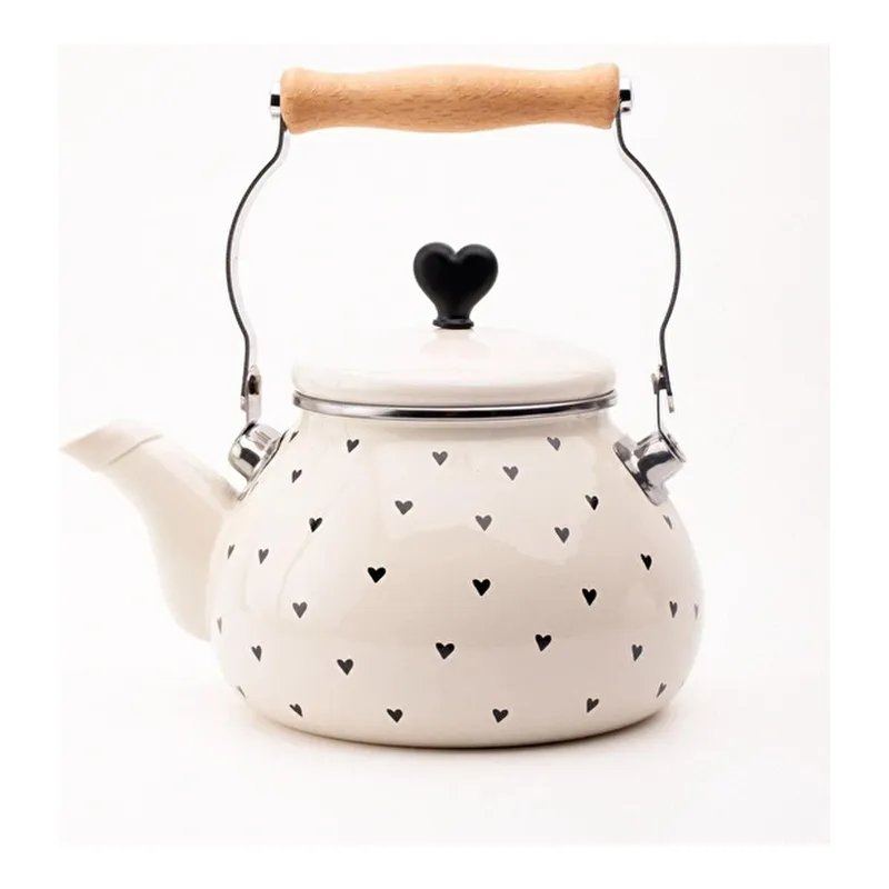 Emaylab Black Cupid Emaye Kettle, görsel 1