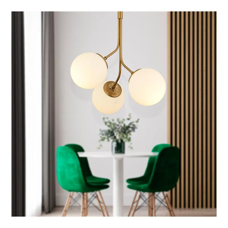 Apliqa Artel 3lü Eskitme Top Avize Modern Sarkıt, Mutfak Yatak Odası Salon Avize, görsel 1