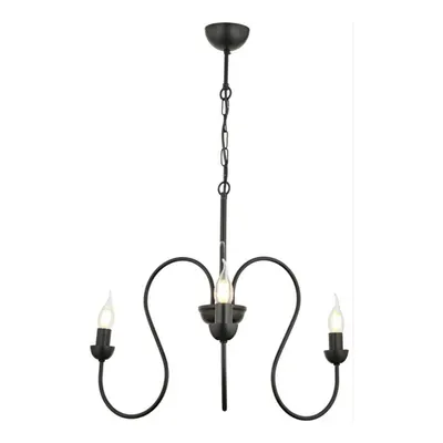 Apliqa Flor 3lü Yuvarlak Siyah Modern Sarkıt Genç Odası Yatak Odası Retro Salon Avize