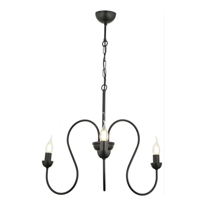 Apliqa Flor 3lü Yuvarlak Siyah Modern Sarkıt Genç Odası Yatak Odası Retro Salon Avize, görsel 1