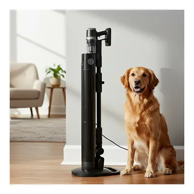 Homend Dustrider Pro 1270H Toz İstasyonlu Ergonomik Dikey Süpürge Siyah