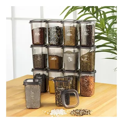 Vienev Beyaz Serigrafi Etiketli 14lü Luna Baharatlık 450 Ml Kaşıksız