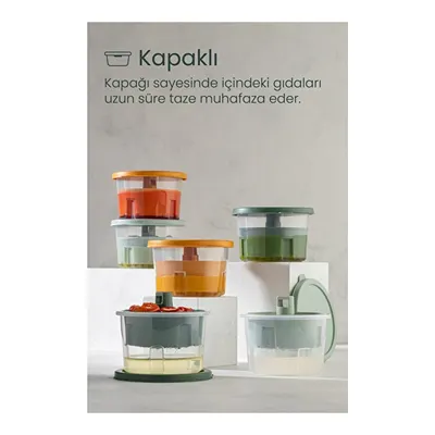 Vienev 6 Adet Mini Zeytin Turşu Peynir Saklama Kabı Kahvaltılık Sunum Kasesi Renkli