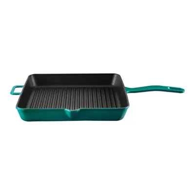 Voeux Kitchenware Profond Turkuaz Döküm Kare Izgara Tava 25 Cm