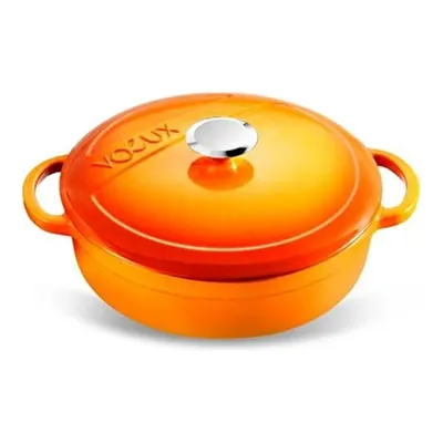Voeux Kitchenware Amusant Turuncu Sığ Döküm Tencere 24 Cm