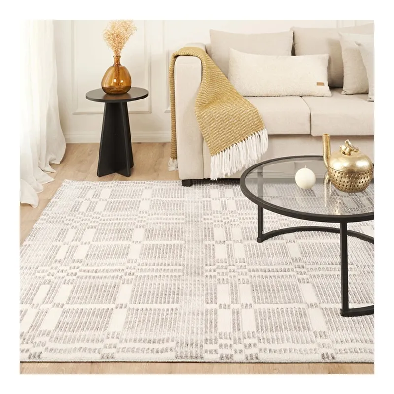 Kaşmir Halı 7/24 İskandinav Velar Gri 80x300 cm, görsel 1