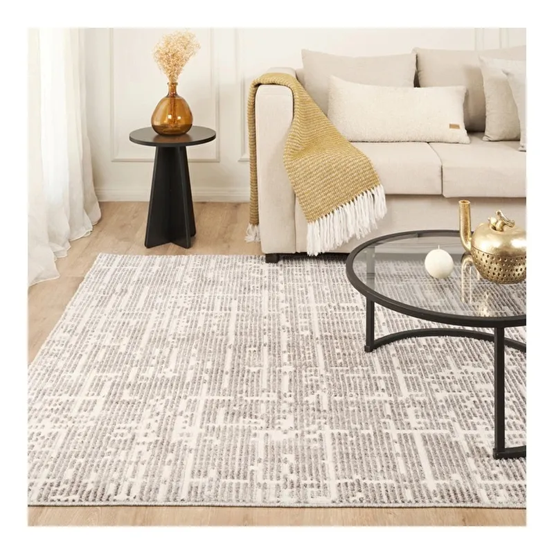 Kaşmir Halı 7/24 İskandinav Sten Gri 100x300 cm, görsel 1
